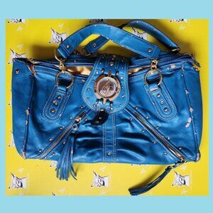 Baby Phat bag (Blue) USED, for repurpose, repaint,